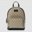 Gucci Small Backpack in Beige GG Supreme Canvas