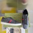 Gucci Men's Ace Sneakers in Black GG Supreme Canvas with Web