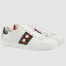 Gucci Women's Ace White Sneakers with Studded & Pearl 