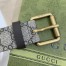 Gucci GG Supreme Bee Print 38MM Belt with Square Buckle
