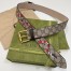 Gucci GG Supreme Kingsnake Print 38MM Belt with Square Buckle