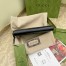 Gucci GG Marmont Zip Around Wallet In Black Matelasse Leather