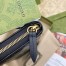 Gucci GG Marmont Zip Around Wallet In Black Matelasse Leather