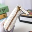 Gucci GG Marmont Zip Around Wallet In White Matelasse Leather