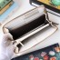 Gucci GG Marmont Zip Around Wallet In White Matelasse Leather