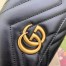 Gucci GG Marmont Continental Wallet In Black Matelasse Leather