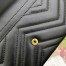 Gucci GG Marmont Continental Wallet In Black Matelasse Leather
