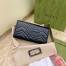 Gucci GG Marmont Continental Wallet In Black Matelasse Leather