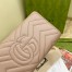 Gucci GG Marmont Continental Wallet In Dusty Pink Matelasse Leather
