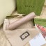 Gucci GG Marmont Continental Wallet In Dusty Pink Matelasse Leather