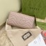 Gucci GG Marmont Continental Wallet In Dusty Pink Matelasse Leather