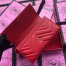 Gucci GG Marmont Continental Wallet In Red Matelasse Leather