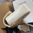 Gucci GG Marmont Medium Shoulder Bag in White Chevron Leather