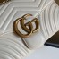 Gucci GG Marmont Medium Shoulder Bag in White Chevron Leather