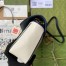 Gucci GG Marmont Small Shoulder Bag in White Diagonal Leather