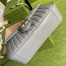 Gucci GG Marmont Small Shoulder Bag in Grey Matelasse Leather