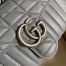 Gucci GG Marmont Small Shoulder Bag in Grey Matelasse Leather