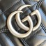 Gucci GG Marmont Small Shoulder Bag in Black Matelasse Leather