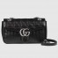 Gucci GG Marmont Small Shoulder Bag in Black Matelasse Leather