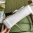 Gucci GG Marmont Small Shoulder Bag in White Matelasse Leather