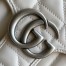 Gucci GG Marmont Small Shoulder Bag in White Matelasse Leather