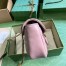 Gucci GG Marmont Small Shoulder Bag in Nude Leather with Double G Studs