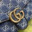 Gucci GG Marmont Small Shoulder Bag in Blue GG Denim