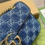 Gucci GG Marmont Small Shoulder Bag in Blue GG Denim
