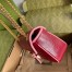 Gucci GG Marmont Small Shoulder Bag in Red Matelasse Diagonal Leather