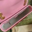 Gucci GG Marmont Small Shoulder Bag in Red Matelasse Diagonal Leather