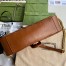 Gucci GG Marmont Small Shoulder Bag in Brown Diagonal Leather