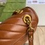 Gucci GG Marmont Small Shoulder Bag in Brown Diagonal Leather