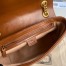 Gucci GG Marmont Small Shoulder Bag in Brown Diagonal Leather