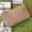 Gucci GG Marmont Small Shoulder Bag in Nude Chevron Leather