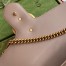 Gucci GG Marmont Small Shoulder Bag in Nude Chevron Leather