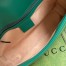 Gucci GG Marmont Small Shoulder Bag in Green Chevron Leather