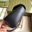 Gucci GG Marmont Small Shoulder Bag in Black Chevron Leather