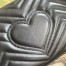 Gucci GG Marmont Small Shoulder Bag in Black Chevron Leather