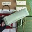 Gucci GG Marmont Small Shoulder Bag in Pale Green Chevron Leather