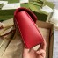 Gucci GG Marmont Small Shoulder Bag in Red Chevron Leather