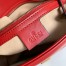Gucci GG Marmont Small Shoulder Bag in Red Chevron Leather