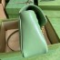 Gucci GG Marmont Small Shoulder Bag in Sage Green Chevron Leather