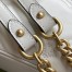 Gucci GG Marmont Small Shoulder Bag in White Chevron Leather