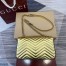Gucci GG Marmont Small Shoulder Bag in Metallic Gold Leather