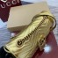 Gucci GG Marmont Small Shoulder Bag in Metallic Gold Leather