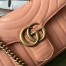 Gucci GG Marmont Small Shoulder Bag in Round Matelasse Leather