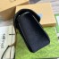 Gucci GG Marmont Small Shoulder Bag in Black Velvet with Double G Studs