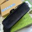 Gucci GG Marmont Small Shoulder Bag in Black Velvet with Double G Studs