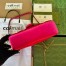 Gucci GG Marmont Small Shoulder Bag in Pink Velvet with Double G Studs