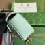 Gucci GG Marmont Mini Shoulder Bag in Pale Green Chevron Leather